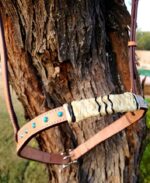 leather rawhide noseband tiedown