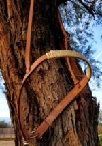 leather noseband tiedown rawhide