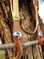 rawhide short chek one ear headstall leather