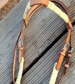 rawhide leather headstall