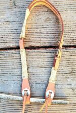 rawhide short chek one ear headstall leather