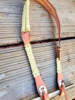 rawhide short chek one ear headstall leather
