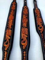 Dog Collar Leather For Sale- Leaf Tooling (4)