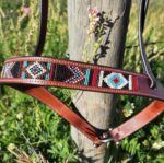 Beaded Tiedown Noseband