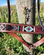 Beaded Tiedown Noseband