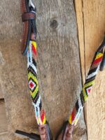 Leather Beaded Navajo headstall for sale