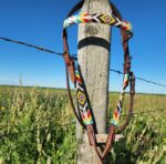 Leather Headstalls Beaded Tooled Western Bridle Ranch Hand (11)