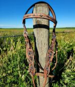 Leather Headstalls Beaded Tooled Western Bridle Ranch Hand (37)