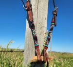 Leather Headstalls Beaded Tooled Western Bridle Ranch Hand (11)