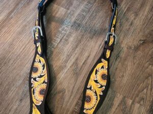 Leather headstall bridle western horse tack quarter horse (3)