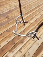 sliding gag draw gag headstall and bit port bit jim edwards