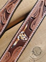 Longhorn Leather Dog Collar (3)