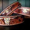 Longhorn Leather Dog Collar (4)