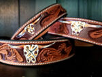 Longhorn Leather Dog Collar (4)