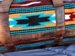 Aquarius Saddle Blanket Duffel Bag Leather For Sale Western Cowgirl