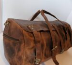 Distressed Leather Duffel Bags Vintage Mens bags For sale (15)