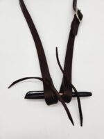 Buffalo LEather Headstall Western Soft Leather Bridle One Ear Browband Futurity Knot Noseband Tiedown 17