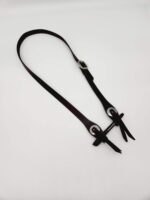 Buffalo LEather Headstall Western Soft Leather Bridle One Ear Browband Futurity Knot Noseband Tiedown 22