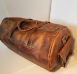 Distressed Leather Duffel Bags Vintage Mens bags For sale (1)