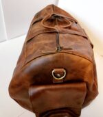 Distressed Leather Duffel Bags Vintage Mens bags For sale Ranch Hand Bags