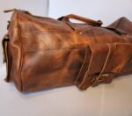 Distressed Leather Duffel Bags Vintage Mens bags For sale (1)