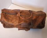 Distressed Leather Duffel Bags Vintage Mens bags For sale Ranch Hand Bags