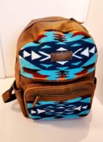 Western Backpack Bags Leather Saddle Blanket Mens Cowboy Southwest Design For Sale