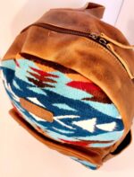 Western Backpack Bags Leather Saddle Blanket Mens Cowboy Southwest Design For Sale