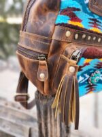 leather saddle blanket mini purse backpack western bags
