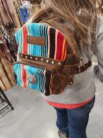 Leather Saddle Blanket Backpck Purse Cowhide Western Fashion 21