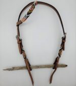 Navajo Rug One Ear Headstall Short Cheek 2