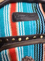 Serape Saddle Blanket Mini Backpack Leather Purse 23