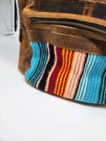Serape Saddle Blanket Mini Backpack Leather Purse 3