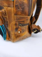 Serape Saddle Blanket Mini Backpack Leather Purse 6