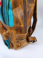 Serape Saddle Blanket Mini Backpack Leather Purse 7