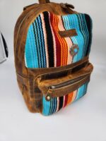 Serape Saddle Blanket Mini Backpack Leather Purse 9