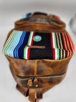 Sonoran Serape Leather Saddle Blanket Backpack Laptop Bag Western Fashion 10