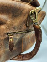 Spruce Saddle Blanket Leather Duffel Bag Western Fashion 12