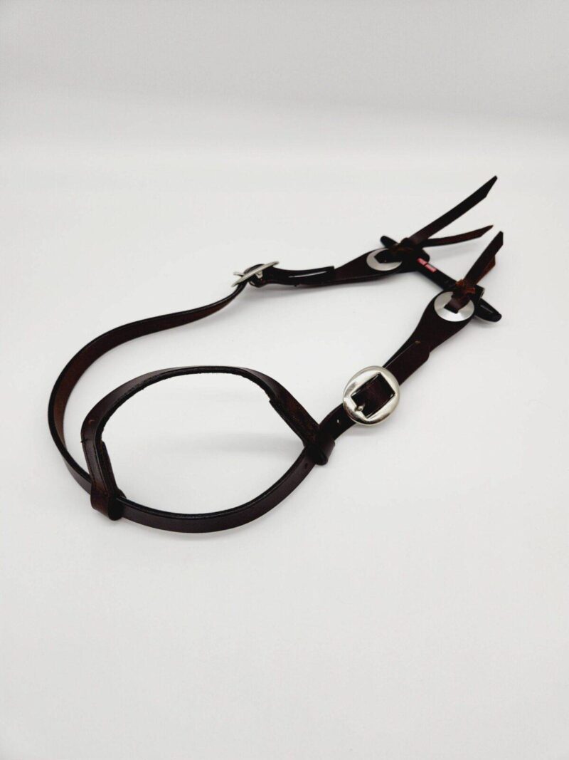 Buffalo LEather Headstall Western Soft Leather Bridle One Ear Browband Futurity Knot Noseband Tiedown 21