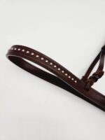 Buffalo LEather Headstall Western Soft Leather Bridle One Ear Browband Futurity Knot Noseband Tiedown 5 1