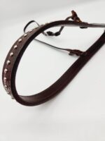 Buffalo LEather Headstall Western Soft Leather Bridle One Ear Browband Futurity Knot Noseband Tiedown 9