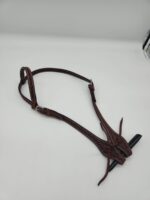 Leather Western Headstall Futurity Knot Browband One Ear Tiedown Noseband Beaded Roughout Tooled Bridles Headstall 26