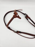 Leather Western Headstall Futurity Knot Browband One Ear Tiedown Noseband Beaded Roughout Tooled Bridles Headstall 5