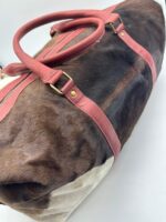 Leather Cowhide Purse Duffel Bag Travel Bag Tooled Leather Pockets Laptop Bag Western Chic Boho Fashion Purse Crossbody 22