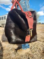 Leather Mens Travel Bag Mans Duffel Bag Weekend Carry On Leather Cowhide Bag Soft Leater Shoe Pocket Mens Bag 18