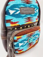 Pendleton Cowhide Leather Backpack Purse Crossbody Laptop Bag Western Boho Cowgirl Country Purses Mini Backpack Bags MEssenger 193