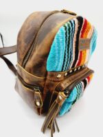 Pendleton Cowhide Leather Backpack Purse Crossbody Laptop Bag Western Boho Cowgirl Country Purses Mini Backpack Bags MEssenger 208