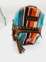 Pendleton Cowhide Leather Backpack Purse Crossbody Laptop Bag Western Boho Cowgirl Country Purses Mini Backpack Bags MEssenger 209