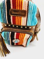 Pendleton Cowhide Leather Backpack Purse Crossbody Laptop Bag Western Boho Cowgirl Country Purses Mini Backpack Bags MEssenger 210