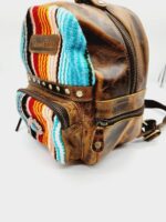 Pendleton Cowhide Leather Backpack Purse Crossbody Laptop Bag Western Boho Cowgirl Country Purses Mini Backpack Bags MEssenger 214